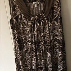 Tunic gold and brown